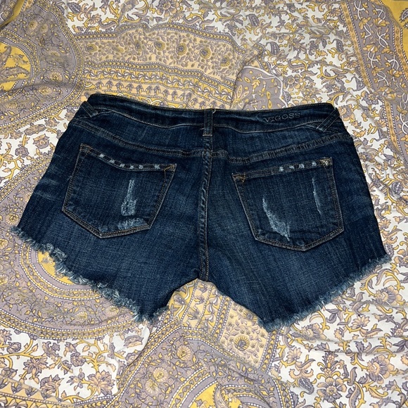 Vigoss Studio Denim Cutoff Shorts Size 27 - Picture 2 of 9